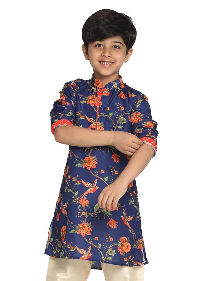 PRASHA Boys' Blue Kurta - Image 1