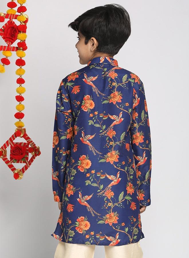 PRASHA Boys' Blue Kurta - Image 3