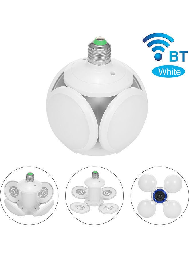 XiuWoo FA-2940W Bluetooth Football UFO Lighting LED White 13.5x12x12cm - Image 1