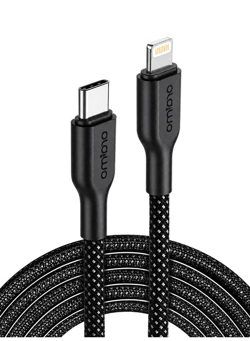 أورايمو كيبل شحن سريع Oraimo OCD-152CL بقوة 45 واط من النوع C إلى Lightning لأجهزة iPhone - أسود - Image 1
