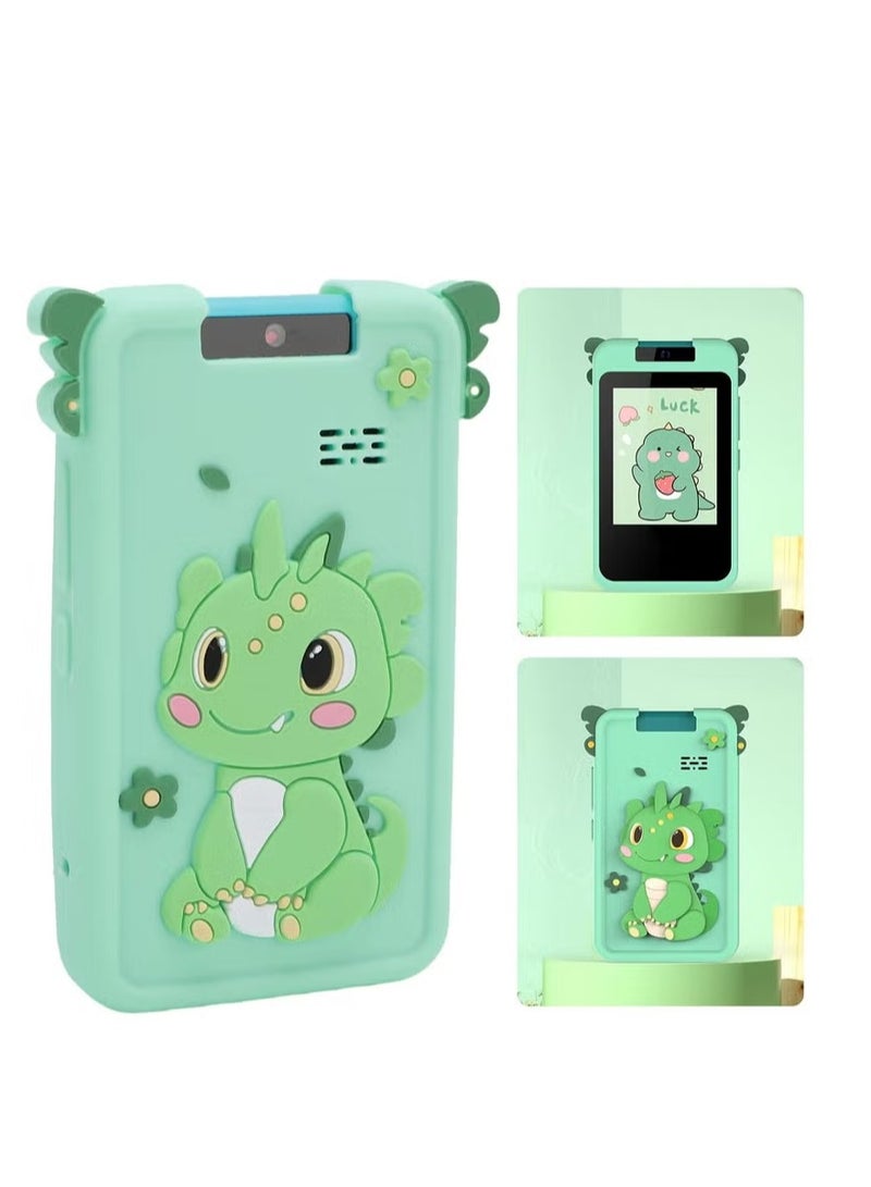 BlueFire Kids Smart Phone & Camera 2.8" Touch Screen – 48MP Autofocus + 1080P HD Video, 180° Rotatable Lens, Puzzle Games, Music & Video Player, Cute Cartoon Design, Educational Learning Toy Gift for Toddlers & Children with Long Battery Life, Multi-Language, Stickers & Filters, Brain Development Fun, Boys & Girls Birthday Gift - Image 2