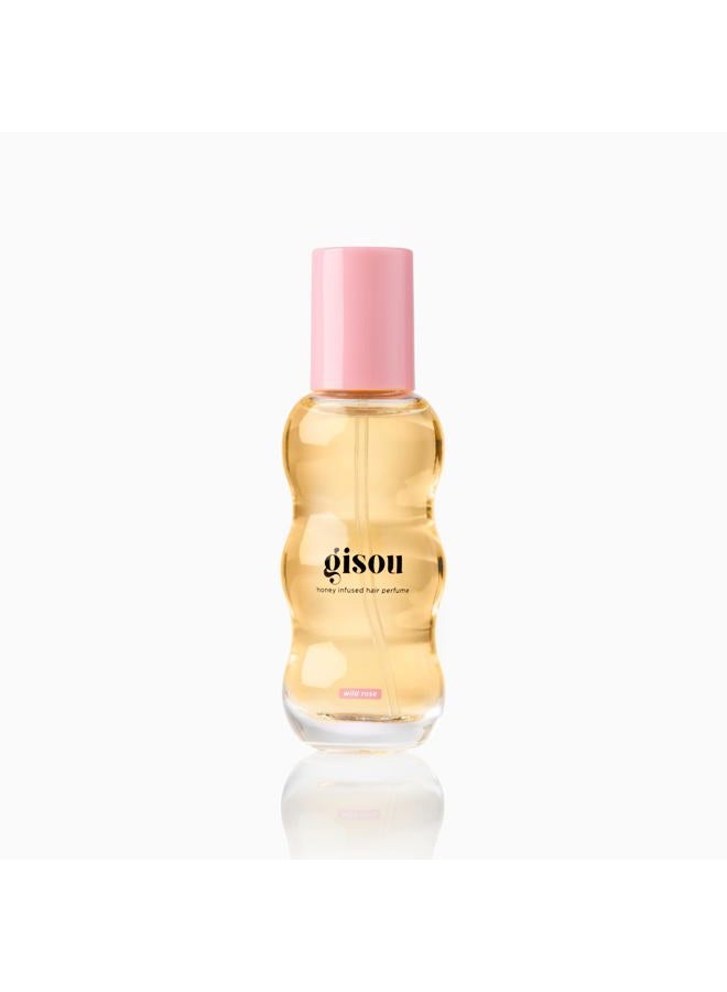 Gisou Honey Infused Hair Perfume Mini – Long-Lasting Hair Fragrance with Mirsalehi Honey & Argan Oil, Wild Rose, 0.5 Fl Oz - Image 1
