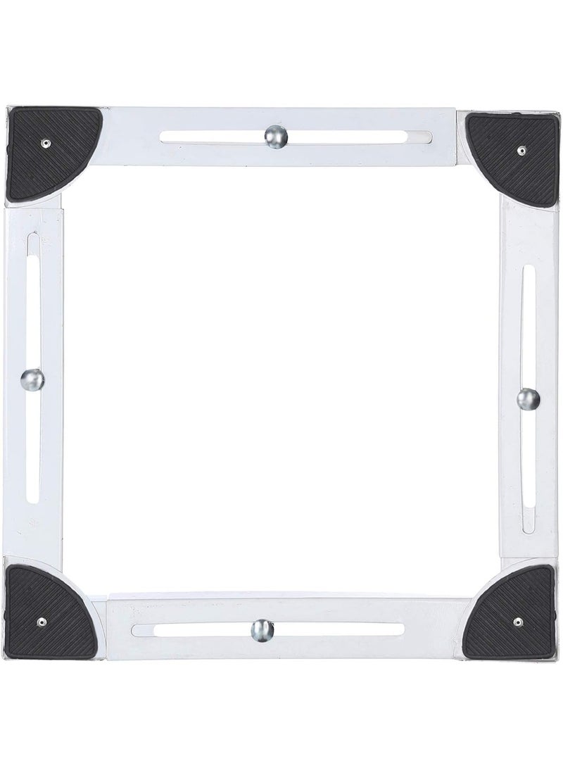 Adjustable Silver Refrigerator Base – Durable Fridge Stand with Wheels - Image 2