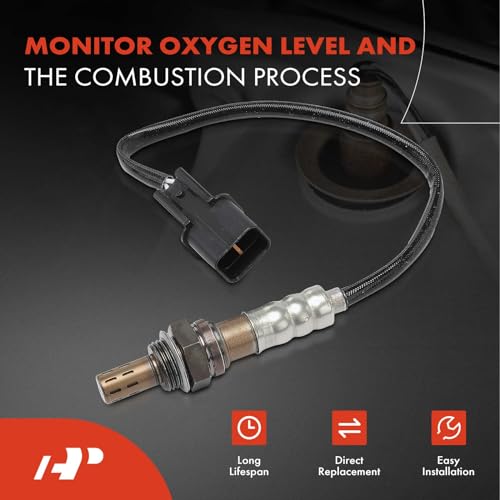 A-Premium حساس أكسجين A-Premium O2 متوافق مع كيا سيدونا 2014-2018، كادينزا 2014-2016 و هيونداي أزيرا 2012-2017، أمامي وخلفي، مجموعة 2-قطعة - Image 2