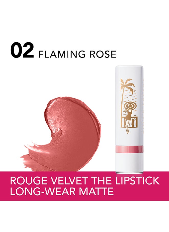 BOURJOIS PARIS Rouge Velvet The Lipstick 02 Flaming Rose​  - Image 2