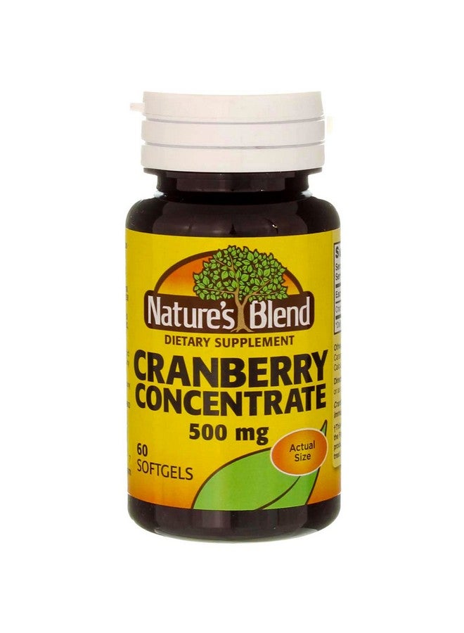 Nature's Blend Cranberry Concentrate 500 mg Soft Gels - 60 ct, Pack of 3 - Image 1