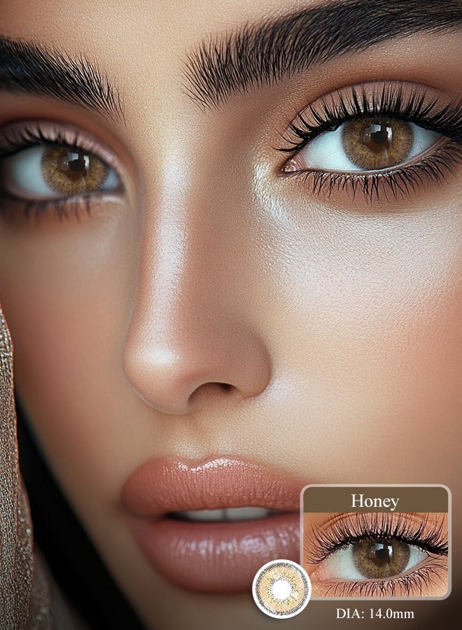 Freshlady Honey 14.00mm Colored Contact Lenses Yearly Disposable for Daily Wearfor Daily Wear - Image 1
