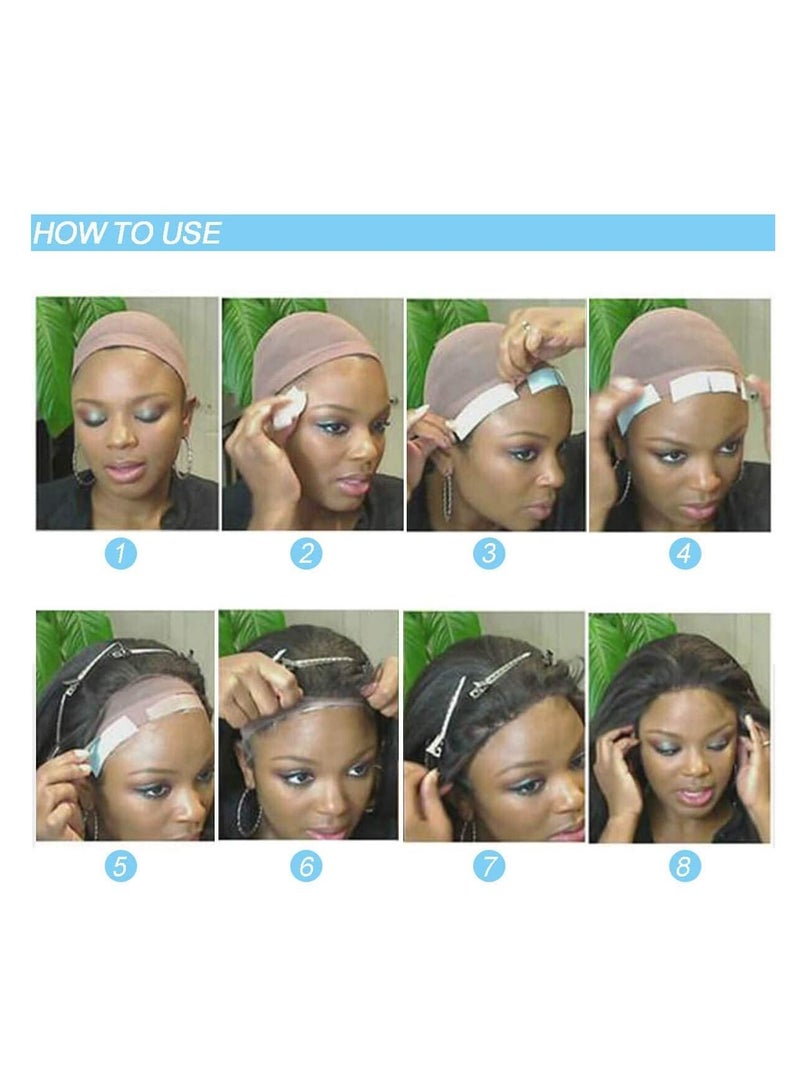Estelle 36 Pieces Per Bag Double Sided Adhesive Tapes for Hair Extension Lace Front Support Toupee Wigs (Straight) - Image 4