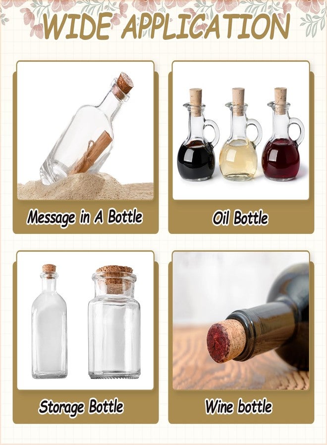 ميكسينيتي مجموعة ميكانيكسي من 20 قطعة من سدادات الفلين للزجاجات، مصنوعة من خشب ناعم طبيعي مدبب، بأبعاد 0.35 × 0.24 × 0.39 بوصة، مناسبة للمقاهي والمطاعم والأعمال اليدوية. - Image 4