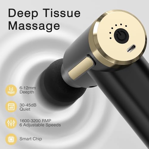 UrbanBite Gun Massager Rechargeable cordless deep tissue massager for full body pain relief Ideal for legs, arms and back Use at home, gym or while traveling Compact and powerful design - Random Color - Image 2