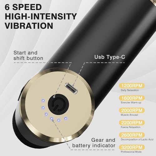 UrbanBite Gun Massager Rechargeable cordless deep tissue massager for full body pain relief Ideal for legs, arms and back Use at home, gym or while traveling Compact and powerful design - Random Color - Image 5