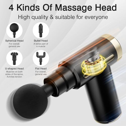 UrbanBite Gun Massager Rechargeable cordless deep tissue massager for full body pain relief Ideal for legs, arms and back Use at home, gym or while traveling Compact and powerful design - Random Color - Image 3