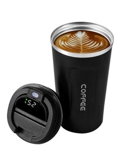 ZUKIMM 510ML Stainless Steel Thermos Coffee Cup With Digital LED Temperature Display for Travel, Office and Home  (Black)  - Image 1