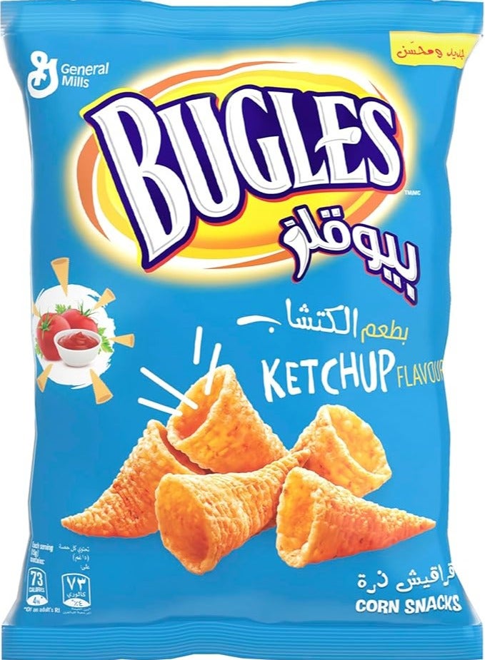 Bugles Ketchup Flavor Corn Snacks, 15g x 22