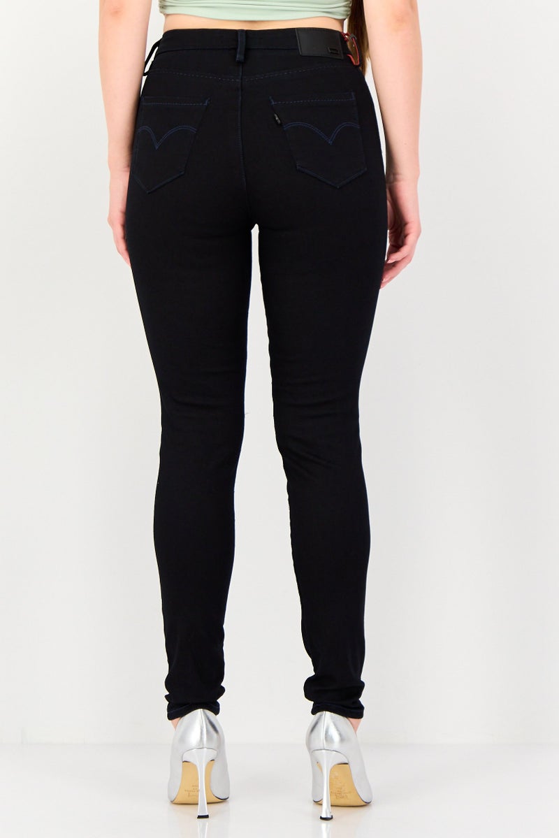 Levi's جينز نسائي ضيق قابل للتمدد، أسود - Image 3