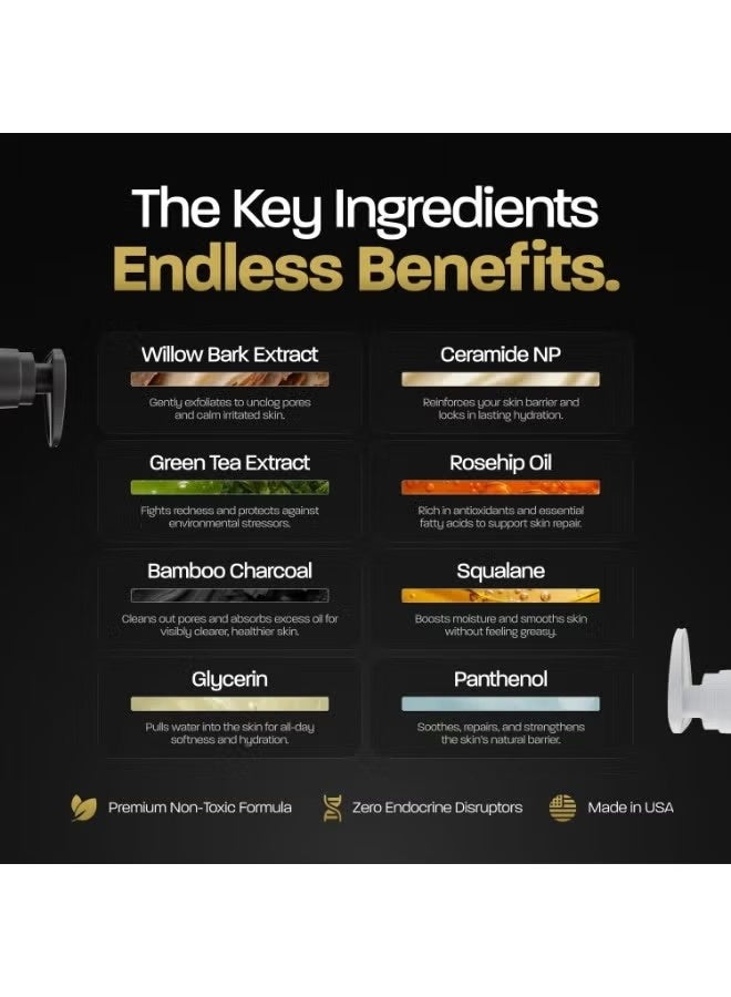 Based Daily Skincare Duo | Purifying Face Wash + Restoring Moisturizer | Built For All Skin Types | Healthy Ingredients | Hormone Safe - ZERO Endocrine Disruptors - Image 5