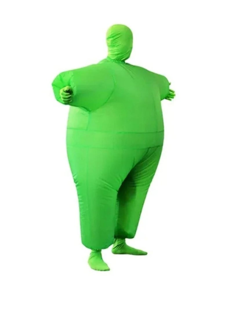 Saudi National Day Inflatable Green Costume – Fun Party Bodysuit for Adults - Image 5