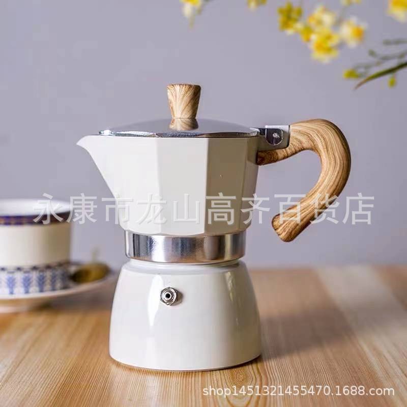 Manufacturer Supply And Marketing Aluminum Mocha Pot Color Coffee Pot Mocha Coffee Pot Can Add Logo - Image 4