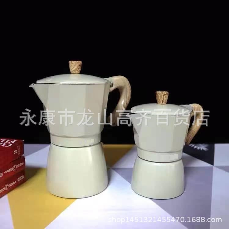 Manufacturer Supply And Marketing Aluminum Mocha Pot Color Coffee Pot Mocha Coffee Pot Can Add Logo - Image 3
