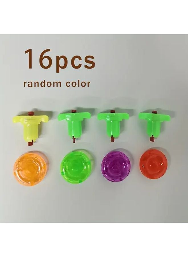16 قطعة عشوائية الألوان لعبة الدوامة المصغرة عالية السرعة قمة ملتوية جوائز الفصل الدراسي تجارب علمية في STEAM لغز تعليمي محفز للدماغ - Image 1