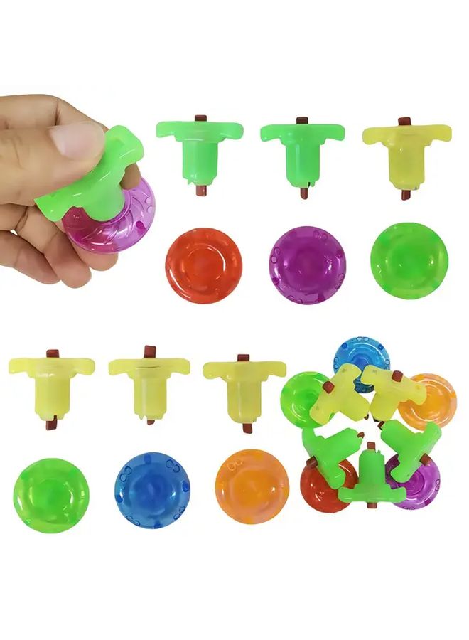 16 قطعة عشوائية الألوان لعبة الدوامة المصغرة عالية السرعة قمة ملتوية جوائز الفصل الدراسي تجارب علمية في STEAM لغز تعليمي محفز للدماغ - Image 2