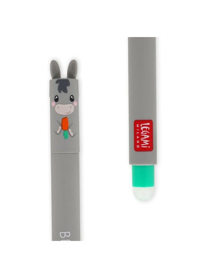 Legami Set of 7 Farmyard and Nutcracker Gel Pens, Pens with Erasable Thermosensitive Ink, Range of Ink Colours, Erase Without Using Up the Paper, 0.7mm Tip - Image 5