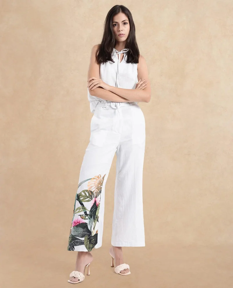 Rareism Women's Statement Ankle-Length Trousers