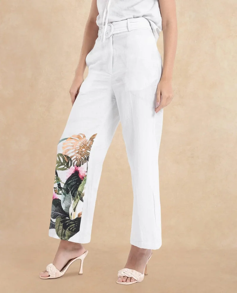 Rareism Women's Statement Ankle-Length Trousers