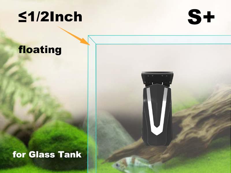 Carefree Fish Aquarium Super Powerful Magnetic Cleaner with 4 Algae Scrapers for Glass Fish Tank Magnet Brush Floating S+(Plus) - Image 2