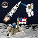Plus-Plus Plus Plus Apollo 11 Space Playset Bundle Space Mini Maker Tubes and Baseplate Builder Construction Building STEM STEAM Toy Interlocking Mini Puzzle Blocks for Kids - Image 4