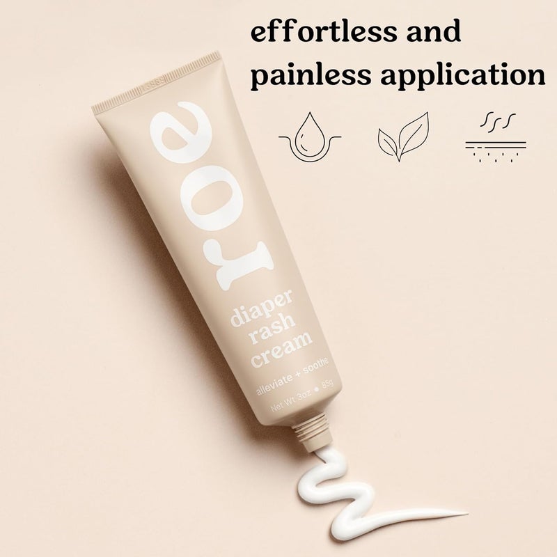 Roe Wellness Diaper Rash Cream Paste Ointment WZinc Oxide Maximum Strength Diaper Rashes Soothing Cream Ointment for Babies - Image 3