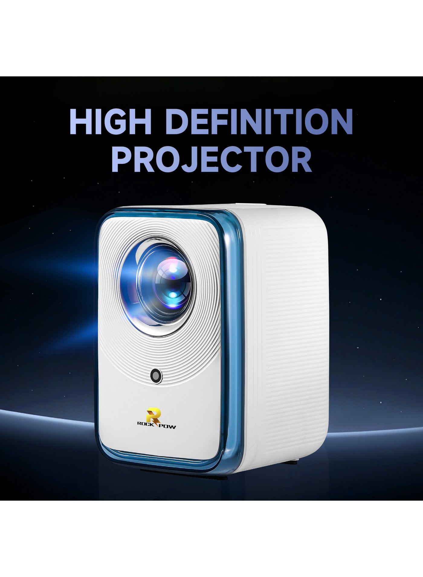 Portable Projector for Cartoon Kids , Outdoor Movie Projector, LED Pico Video Projector for Home Theater Movie Projector with HDMI USB Interfaces and Remote Control