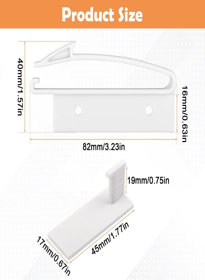 Coolrunner Child Safety Drawer Locks, 8 Pack Safety Invisible Drawer Latches with Strong Adhesive for Baby Care,Only fit for Some Drawer, Please See Below Before Buying - Image 4