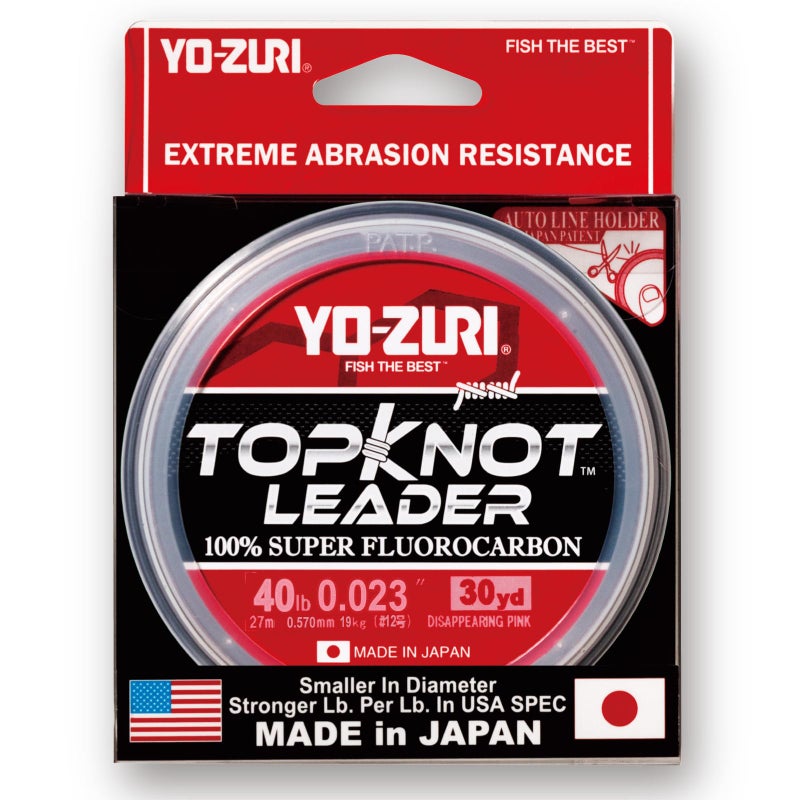 DUEL Yo-Zuri Topknot 30 yd Sinking Leader, Disappearing Pink, 40 lb - Image 5