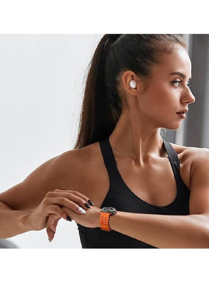 Samsung Galaxy watch Ultra 47mm Watch Bands Women Men, Adjustable Sport Soft Silicone Replacement Bands Straps Wristbands Fit for Samsung Galaxy watch Ultra 47mm (4 pack)  - Image 2