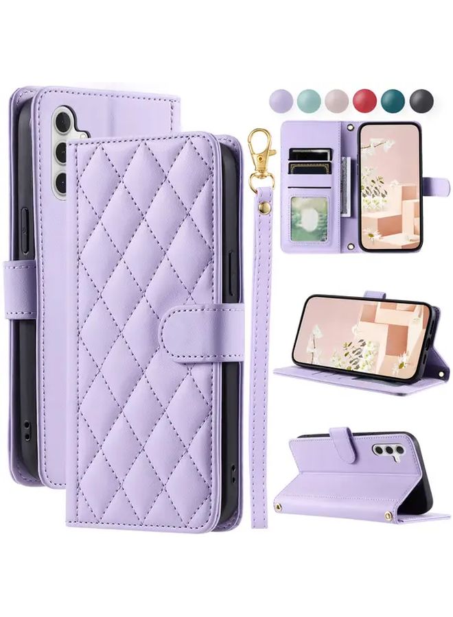 Red Flip Wallet Phone Case for Samsung Galaxy S25 Plus with Stand - Image 1