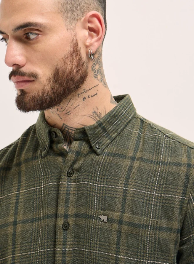 THE BEAR HOUSE Men's Shirt for Casual and Formal Wear | Classic Button-Down Style for Office, Daily Use, Travel, Events & All-Season Outfits | Versatile & Stylish Wardrobe Essential for Every Occasion