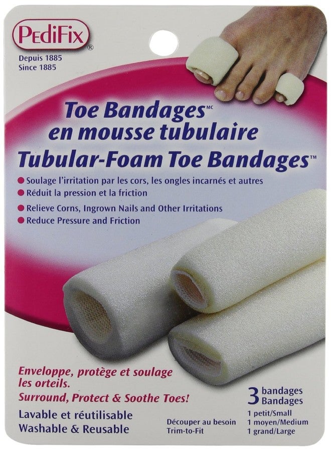 pedifix ضمادات أصابع القدم من بيديفيكس -#P337-صغيرة - عبوة من 3 - Image 1