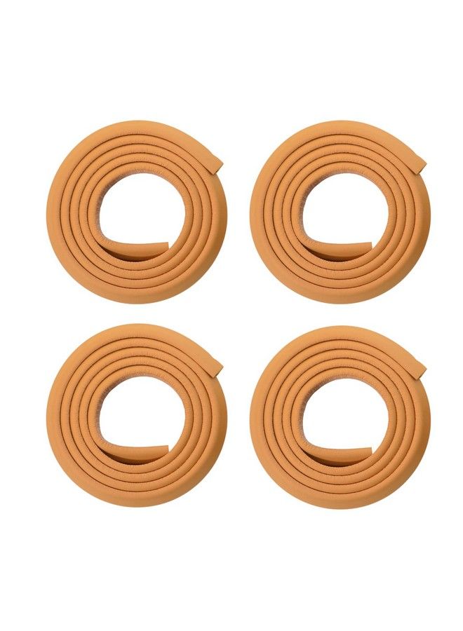 BABYSAFEHOUSE Child Proofing Pretaped Edge Guard Strip (26Ft Pack Of 4) For Sharp Edges Of Furniture & Corners (Light Brown Color) - Image 1