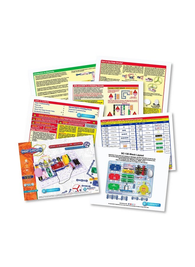Snap Circuits Snap Circuits Jr. Select SC-130 Electronics Exploration Kit | Over 130 Projects | Full Color Project Manual | 30+ Parts | STEM Educational Toys for Kids 8+  - Image 4