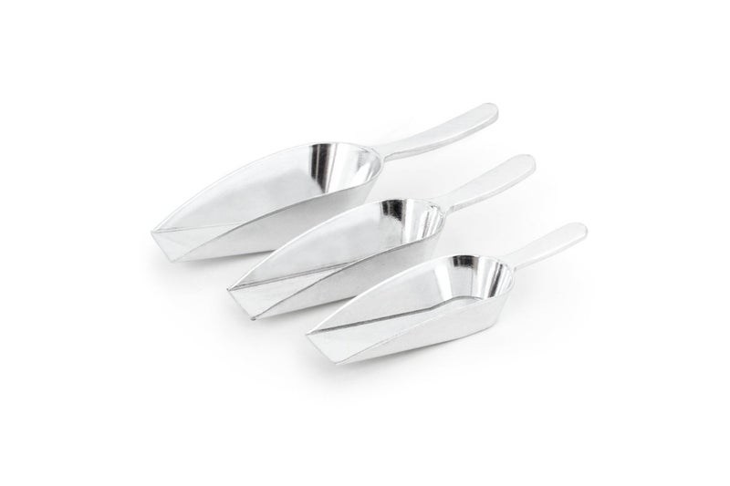 Fox Run Brands Aluminum Ice Scoop, 3-Piece Set, Silver - Image 3