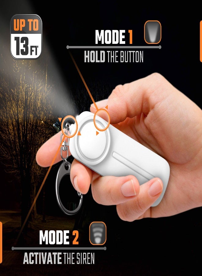 Personal Safety Alarm Keychain with 130 dB Loud Siren and LED Light - Easy to Use Emergency Protection Device for Women, Kids, and Seniors  - Image 4