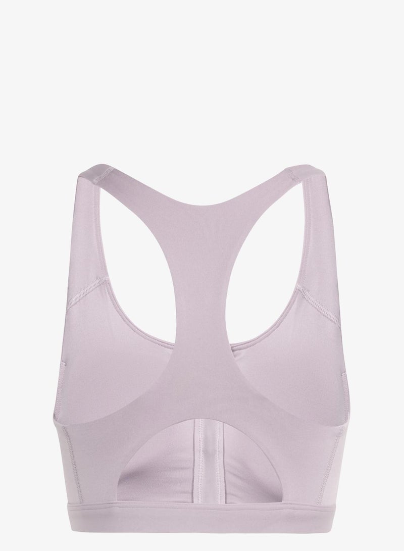 Adidas Optime Essentials Workout Zip-Front Medium Support Bra - Image 2