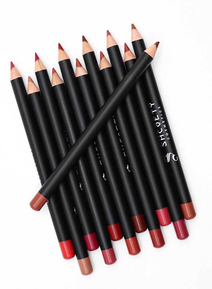 SHCOETY مجموعة قلم تحديد الشفاه وقلم أحمر الشفاه المقاوم للماء - Image 5