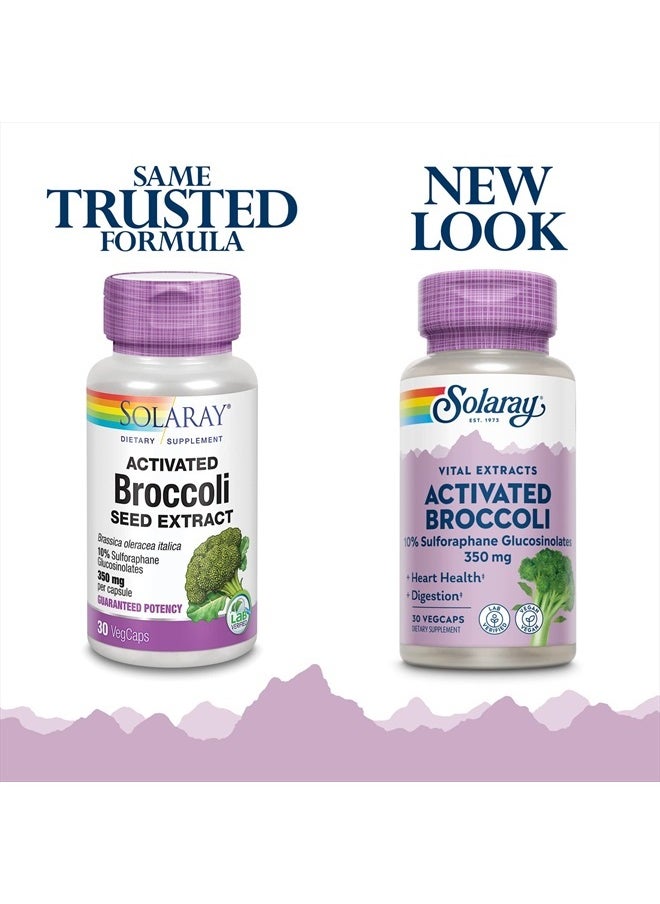 Solaray Solaray Activated Broccoli Seed Extract 350 mg, 10% Sulforaphane Glucosinolates for Antioxidant Support, Heart Health and Digestive Support, Vegan and Lab Verified, 30 Servings, 30 VegCaps  - Image 2
