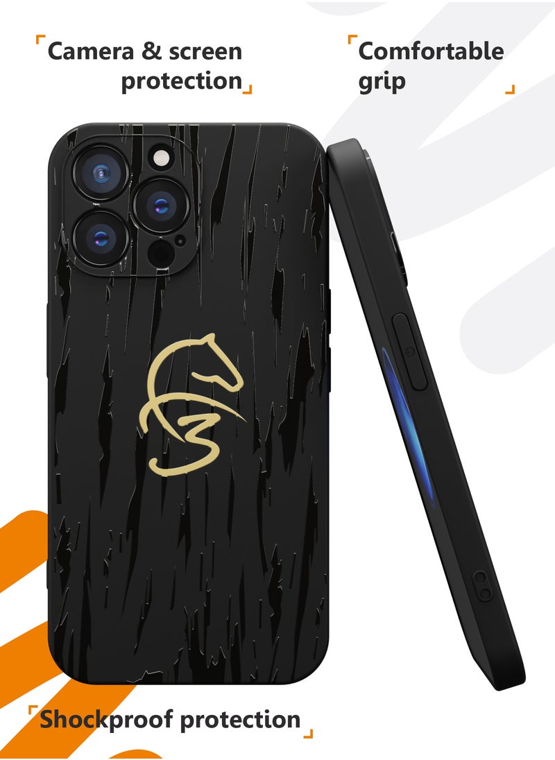 MOBILIUS - for iPhone 15 Pro Max Case, Shockproof Phone Case Cover for iPhone 15 Pro Max, with Fazza F3 Pattern - Image 1