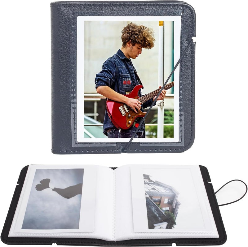 Rieibi Photo Album for Fujifilm Instax Wide210Wide300Wide400 Camera Album for Polaroid 34x43 Inch Wide Film 28 Pockets PU Leather Photo Frame for Instax Wide 400 Album for Polaroid Album - Image 1