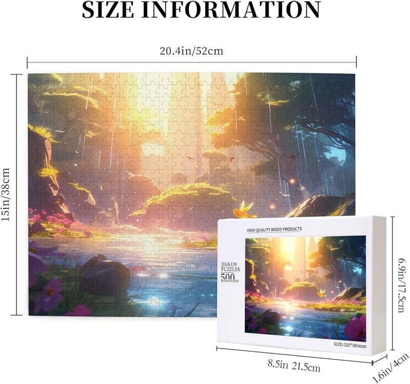 Phayah Mountain Birds 500 Piece Jigsaw Puzzle For Adults Home Decor 20 4 X 15 Inches - Image 5