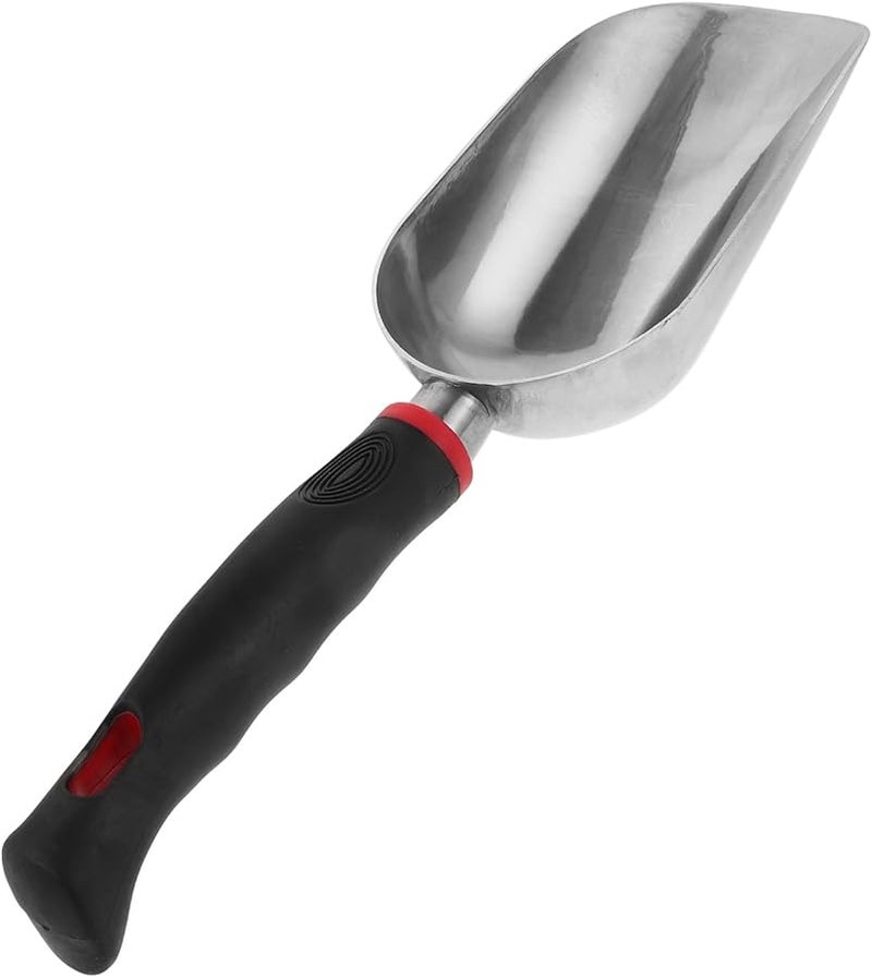 Aluminum Alloy Garden Soil Scoop with Ergonomic Handle for Gardening Ice and Food Lightweight Orange - Image 1