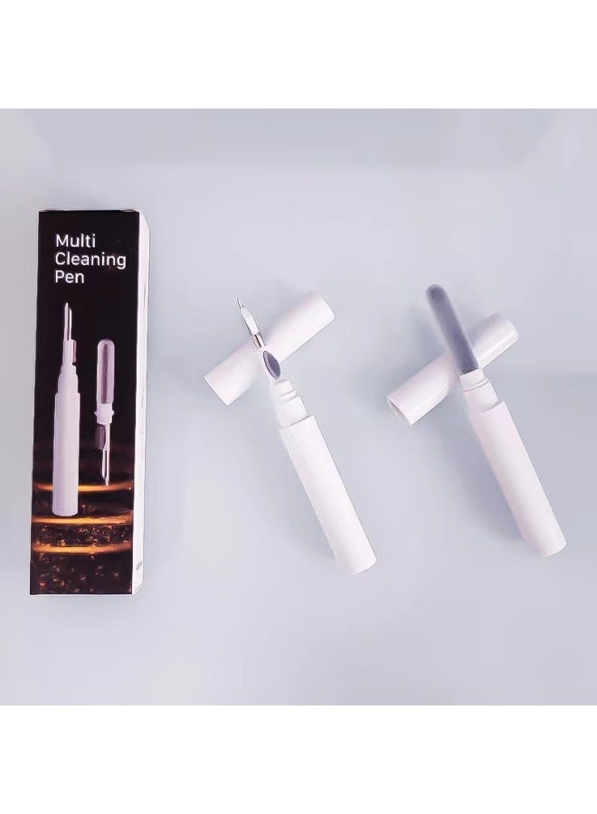 Bluetooth Headset Cleaning Pen Multi-functional Computer Mobile Phone Cleaning Brush Portable Three-in-one Cleaning Brush Set Brush-Color:White Pearlescent Bag  - Image 2